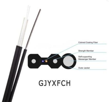 Ενιαίος τρόπος 2 πυρήνας 4 εσωτερικό FTTH σχήμα 8 πυρήνων καλώδιο οπτικών ινών