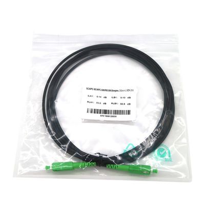 FTTH 3.5mm Apc Sc G657B3 ενιαίος τρόπος 3m σκοινί μπαλωμάτων οπτικών ινών