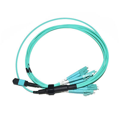Fanout MPO 12 24 πυρήνων Fanout καλωδίων MPO ξεμπλοκαρίσματος LC στο καλώδιο