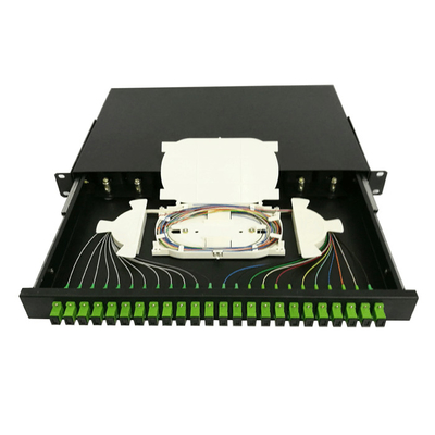 Το ράφι πυρήνων 12-24 SC/FC/ST/LC FTTH τοποθετεί να συνδέσει την επιτροπή μπαλωμάτων οπτικών ινών