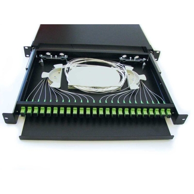 Το ράφι πυρήνων 12-24 SC/FC/ST/LC FTTH τοποθετεί να συνδέσει την επιτροπή μπαλωμάτων οπτικών ινών
