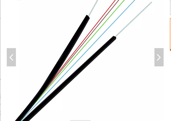 Σακάκι 1 πυρήνας 2 καλωδίων πτώσης GJXH FTTH LSZH καλώδιο ινών πτώσης πυρήνων G657A FTTH