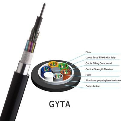 Ο ενιαίος τρόπος οπτικό GYTA υπαίθρια 4 αφαιρεί τον πυρήνα το μη-θωρακισμένο καλώδιο οπτικών ινών/το καλώδιο επικοινωνίας