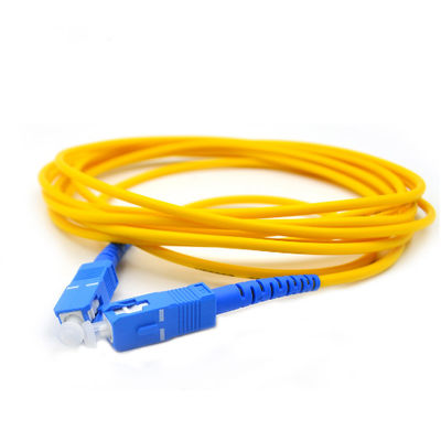 FTTH ενιαίο σκοινί μπαλωμάτων ινών τρόπου σκοινιού αλτών SC/UPC σε SC/UPC 1