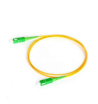 Δικτύωσης FTTH ενιαίο τρόπου σκοινί μπαλωμάτων οπτικών ινών της 3M SC/APC μονοκατευθυντικό