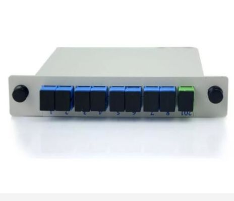 APC 1*8 SCUPC θραύστης PLC οπτικών ινών με τον τύπο ενθέτων