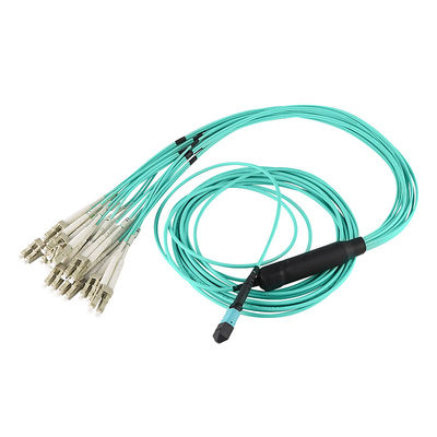 Fanout MPO 12 24 πυρήνων Fanout καλωδίων MPO ξεμπλοκαρίσματος LC στο καλώδιο
