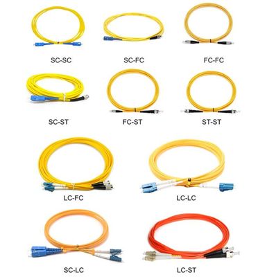 APC Sc 0.9mm 2.0mm 3.0mm 9/125um Singlemode μονοκατευθυντικό σκοινί μπαλωμάτων