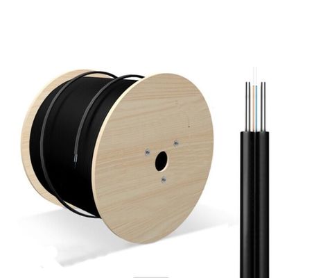 Εσωτερικό καλώδιο πτώσης οπτικών ινών FTTH 2 πυρήνας 4 6 8 12 16 24 με το σακάκι LSZH