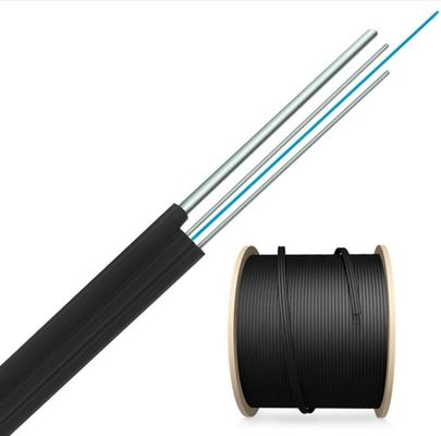 Εσωτερικό καλώδιο πτώσης οπτικών ινών FTTH 2 πυρήνας 4 6 8 12 16 24 με το σακάκι LSZH