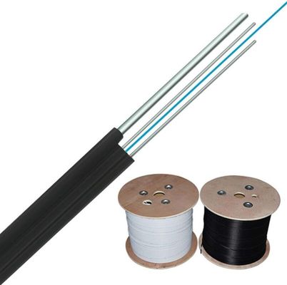 Εσωτερικό καλώδιο πτώσης οπτικών ινών FTTH 2 πυρήνας 4 6 8 12 16 24 με το σακάκι LSZH