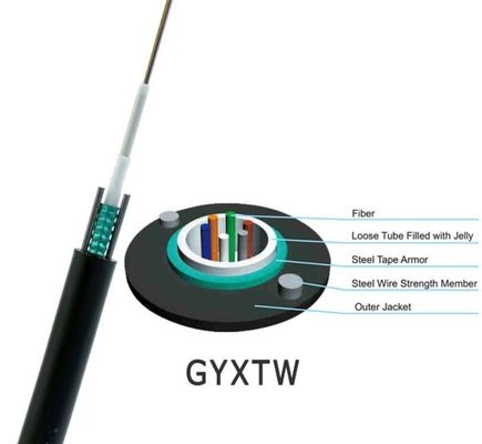 12 υπαίθριο Singlemode GYXTW καλώδιο οπτικών ινών πυρήνων