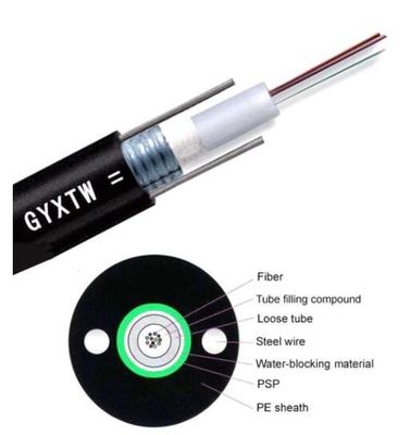 Ενιαίο θωρακισμένο GYXTW G657A G652D τρόπου πολυ καλώδιο οπτικών ινών τρόπου