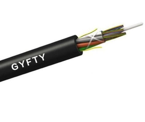 24 υπαίθριο GYFTY καλώδιο ινών 48 πυρήνων με το μέλος δύναμης FRP
