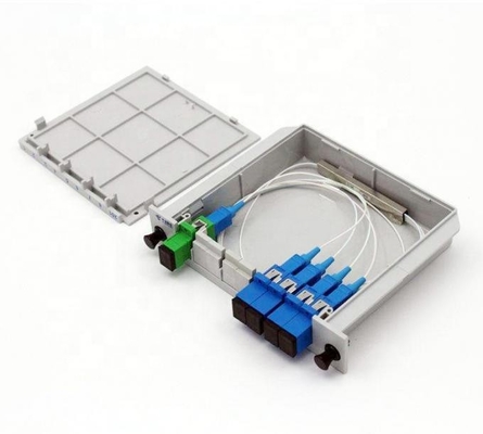 Οπτική ίνα θραυστών PLC FTTH 1x12 με την κασέτα συνδετήρων FTTH Sc/APC