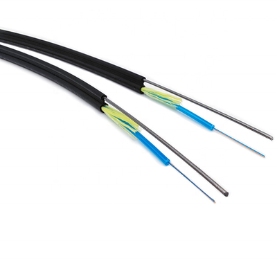 Υπαίθριο εναέριο Ftth 24 ίνα οπτικών καλωδίων 12 πυρήνων αυτοφερόμενη